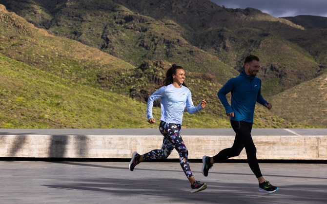 Two runners