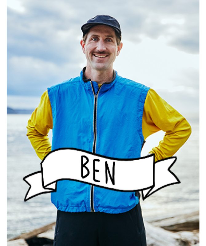 Ben smiling at the camera