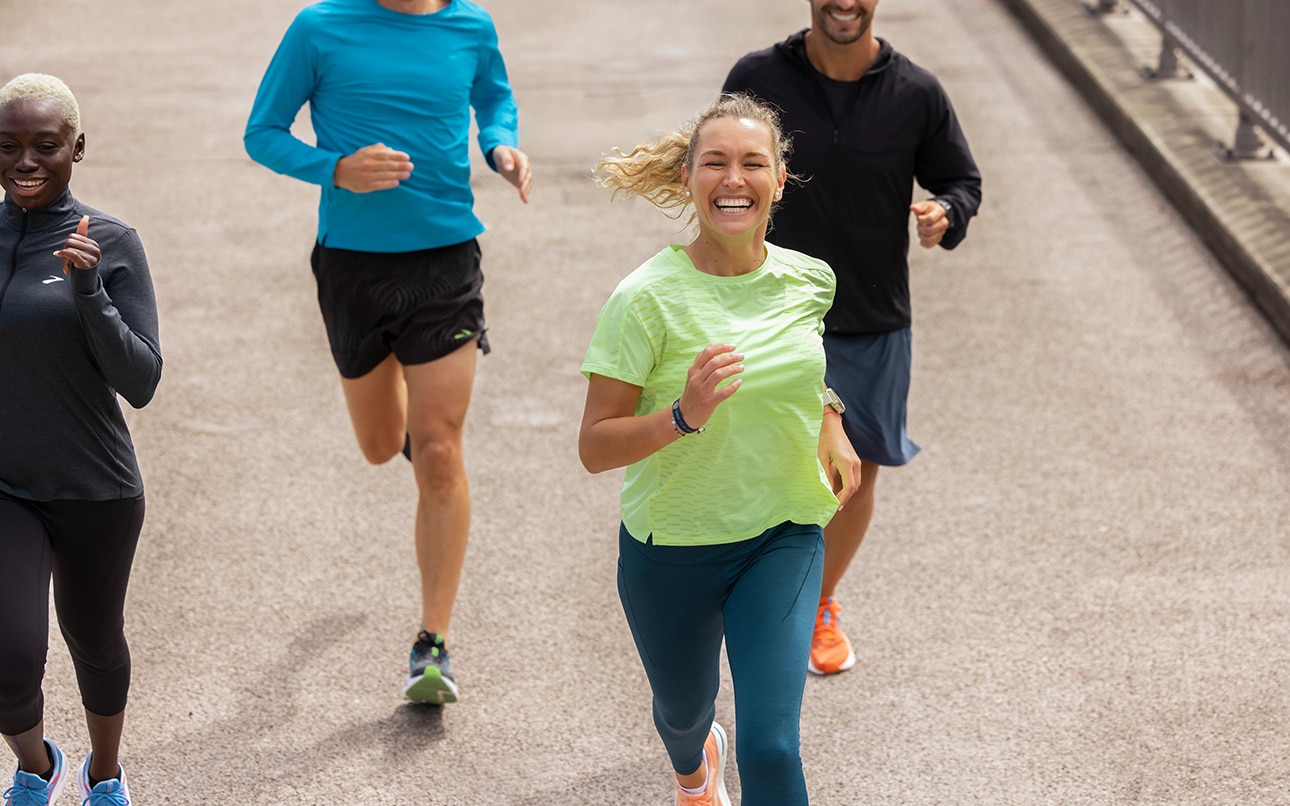 Des runners Brooks en plein run