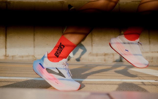 Runner wearing Brooks