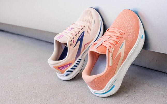 Cushioned running shoes