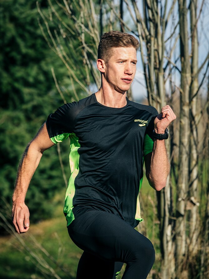 Brannon Kidder en plein sprint.