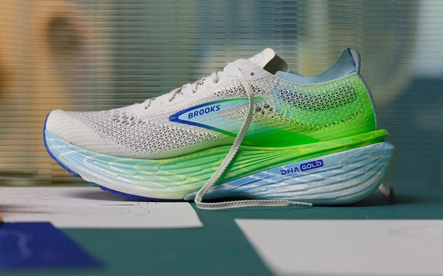 Detail shot of the Hyperion Elite PB running shoe