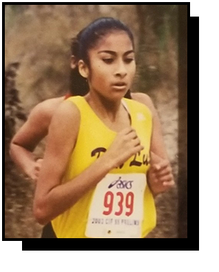 Grace Gonzales at a race