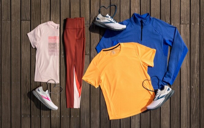 Spread of new spring 2021 apparel and shoes