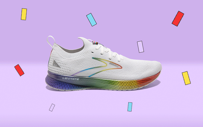 Brooks shoe designed in celebration of the LGBTQ+ community