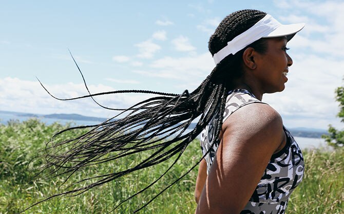 Profil d’Olu en pleine course