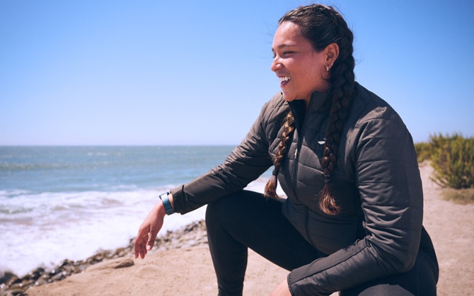 Mannequin portant la veste Shield Hybrid de Brooks