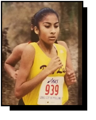 Grace Gonzales lors d’une course