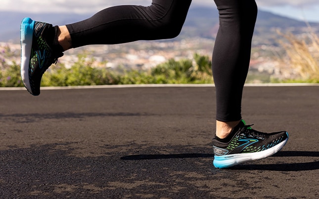 Cushioned running shoes