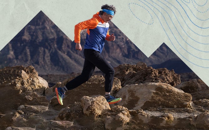 Scott Jurek bei einem Trail Run