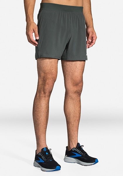 man in running shorts