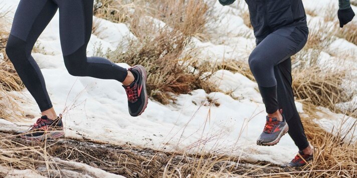 running in snow
