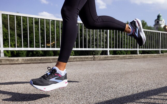 one runner wearing ghost max