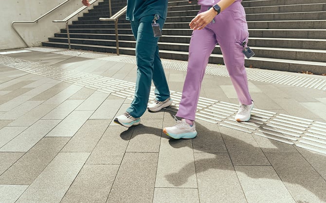 Two walkers wearing Glycerin 21s