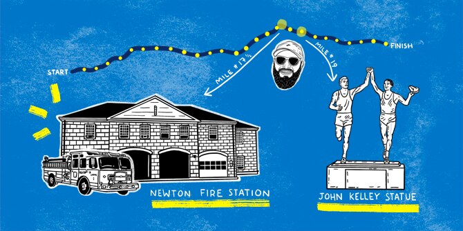 Dessin de la caserne de pompiers de Newton