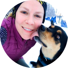 Elyse and her dog Molly