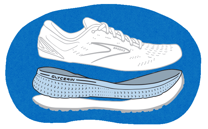 Illustrated shoe midsole