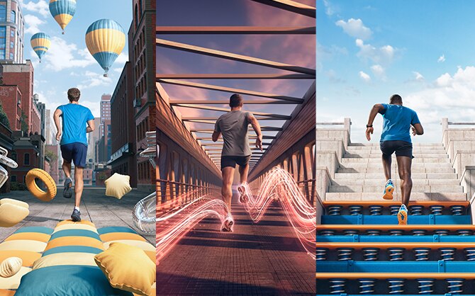 Three types of running experiences