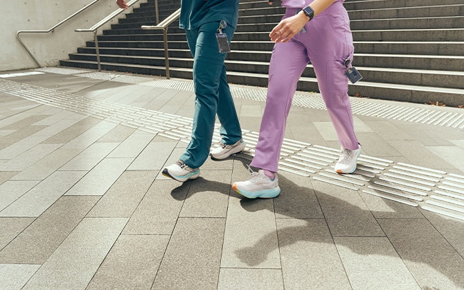 Two walkers wearing Glycerin 21s