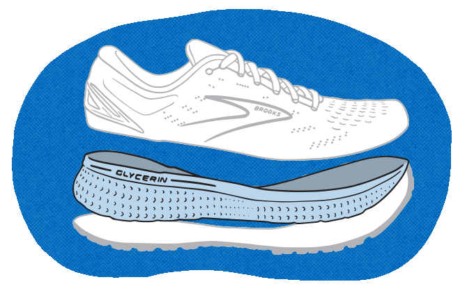 Illustrazione dell’intersuola della scarpa