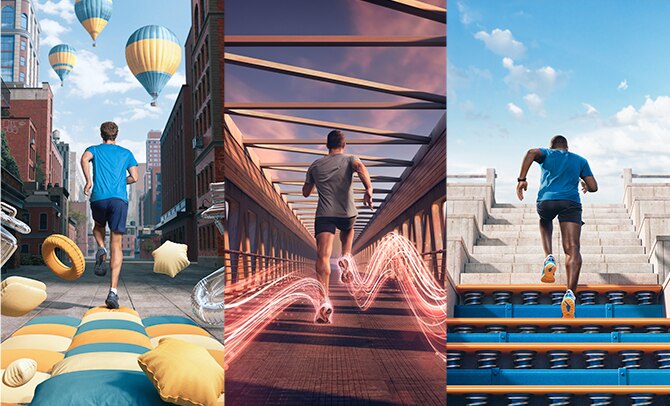 Three types of running experiences