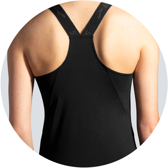Running tank with racerback