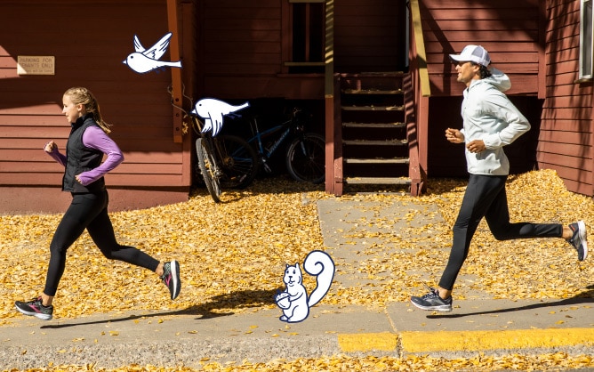 Two runner wearing the Ghost 14