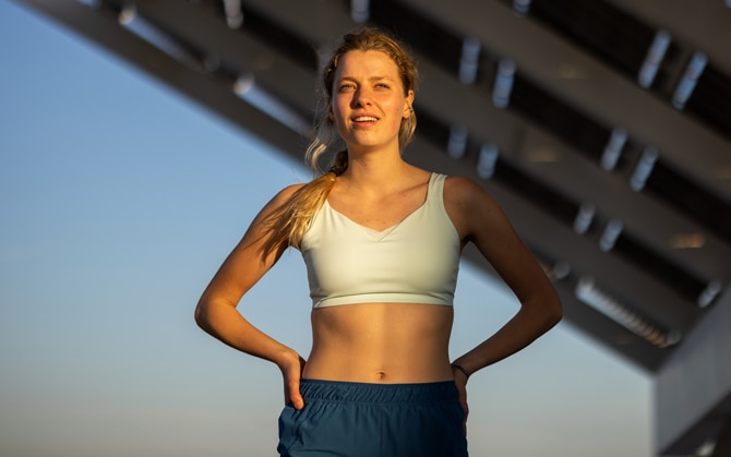 washing running bra