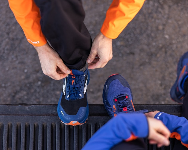 runners taking a break