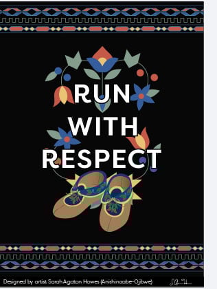 Colorful native illustrations on black background