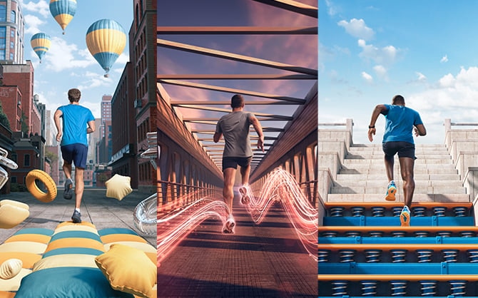 Three types of running experiences