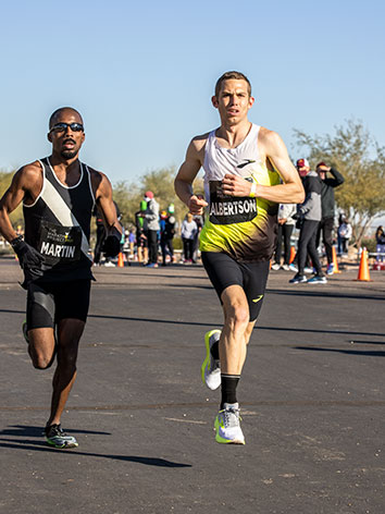 CJ Albertson on the homestretch