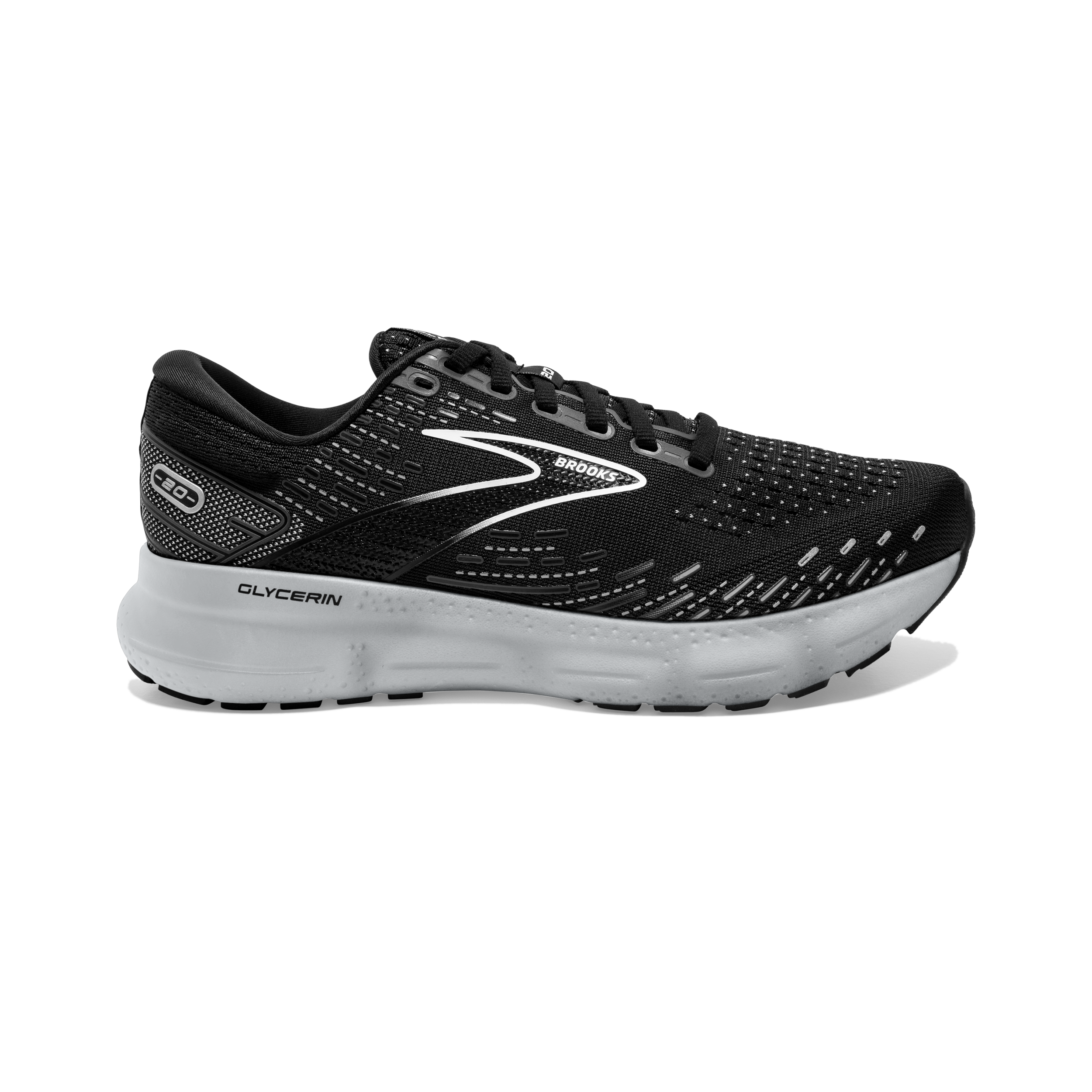 BROOKS GLYCERIN 20 WOMENS BLACK BLACK BLACK