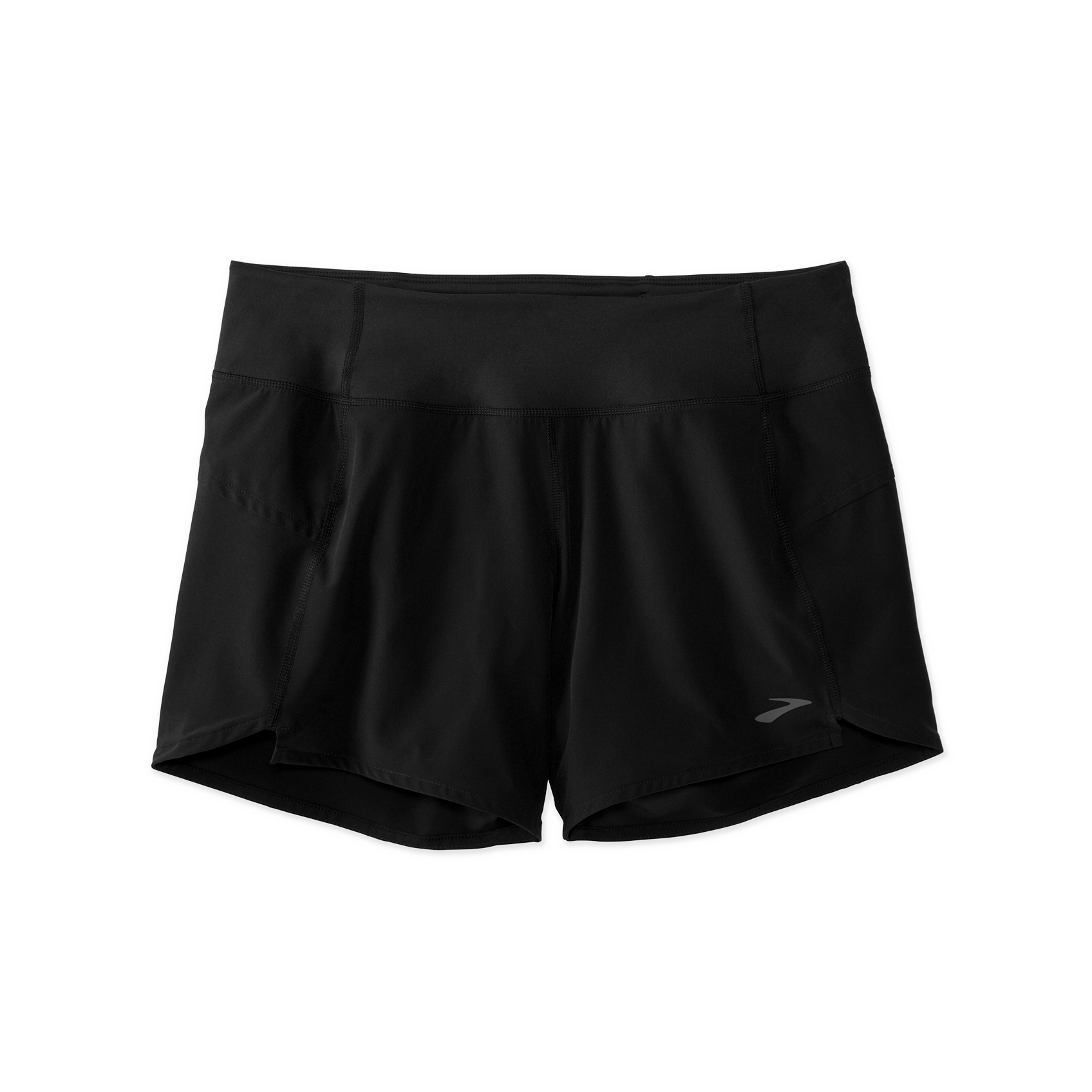 Run Shorts - Classic Side Split - Women's BLACK