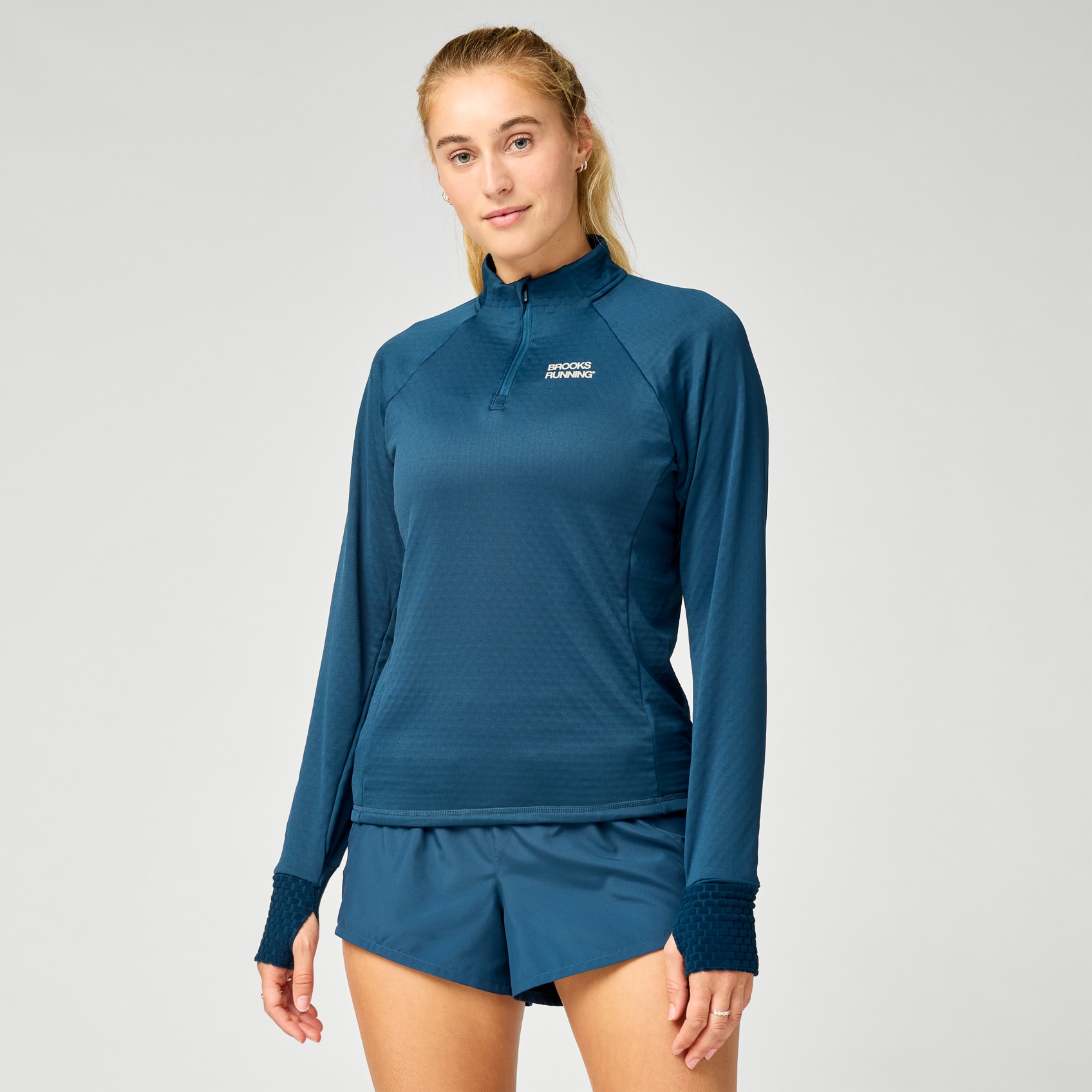 Women's Momentum Thermal Reflective 1/4-Zip | Brooks Running
