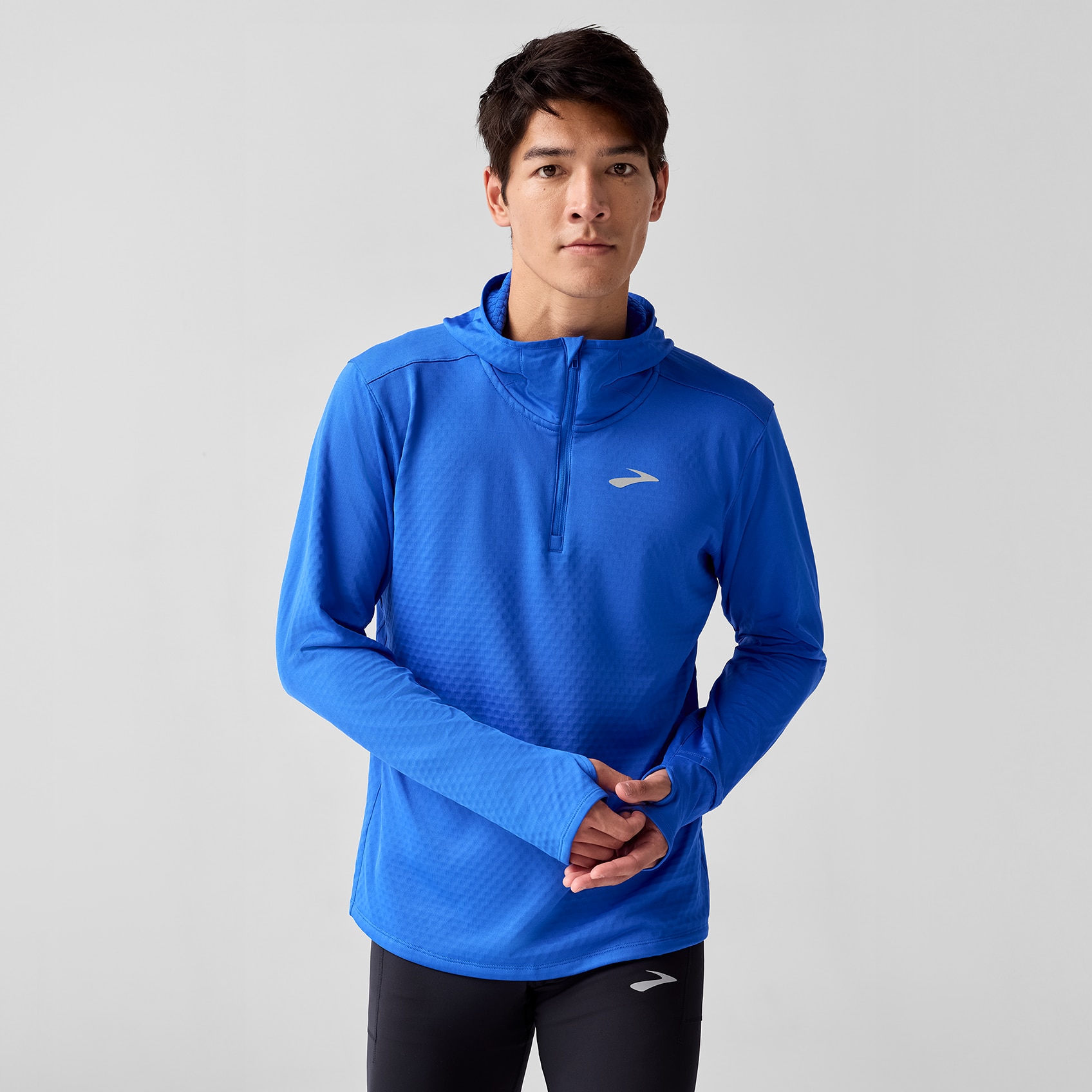 (取寄) ブルックス メンズ ノッチ サーマル ブーディ 3.0 Brooks men Notch Thermal Hoodie 3.0 Storm Men's Notch Thermal Hoodie 3.0 | Brooks Running