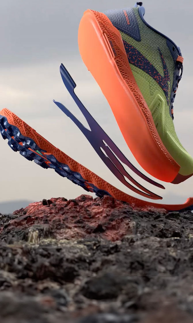 Deconstruction of a running shoe