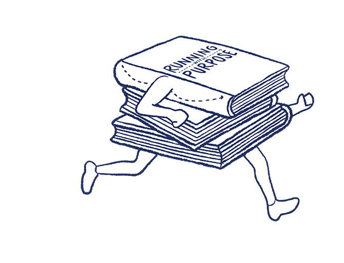 Illustrated books with legs