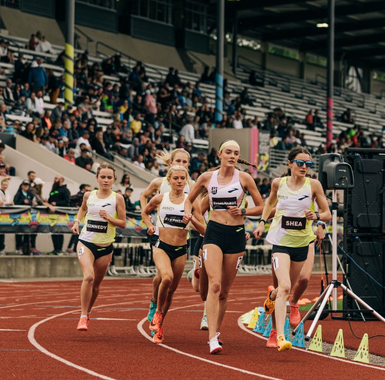 Women runners during a race
