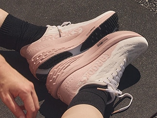 Lifestyle shot of the Brooks Launch running shoe