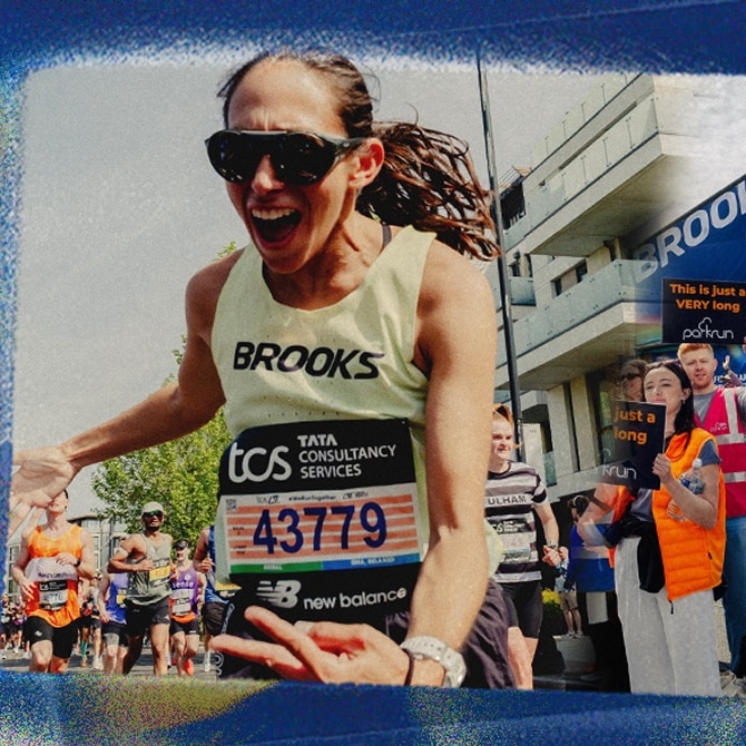 london marathon runner from brooks