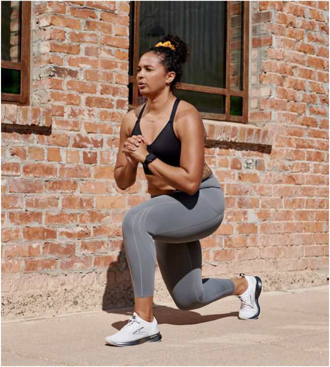 Woman doing lunges