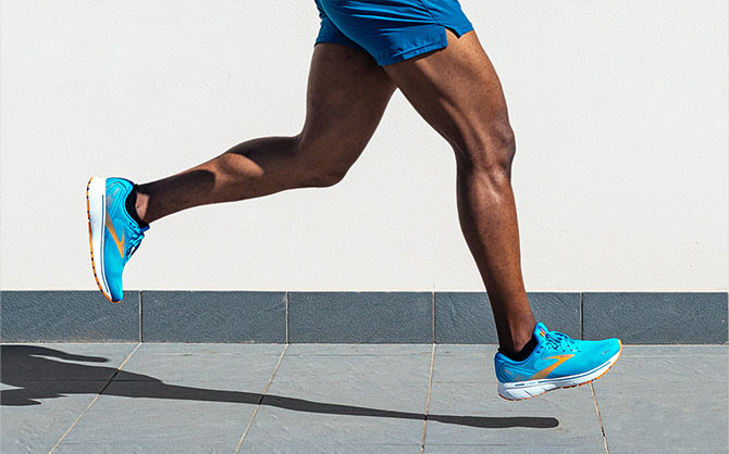 Close up of runner legs