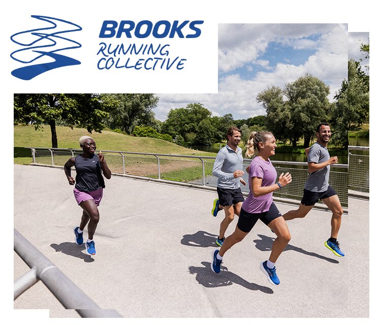 A collage of group runners