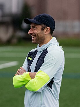 Coach Danny Mackey in field