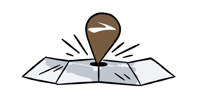 An illustrated map