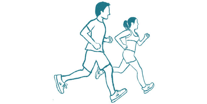 Illustration von zwei Läufer*innen