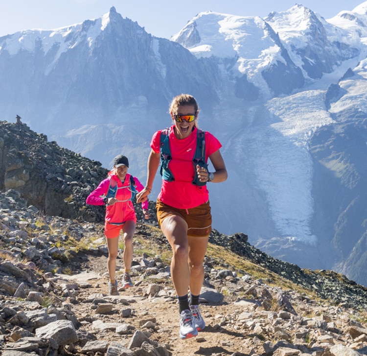 Two trail runners