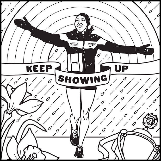 Des Linden's coloring book